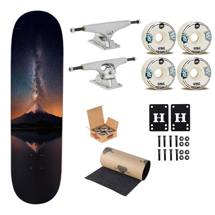 Star Milky Way Skateboard Complete Board 8.0" X 31.75"