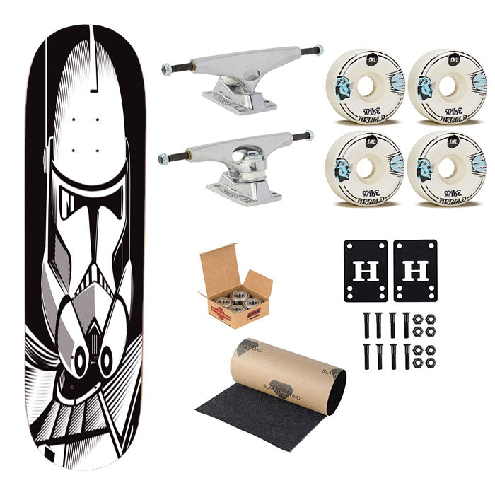 Star Wars Stormtrooper Vector Skateboard Complete Board 8.0" X 31.75"