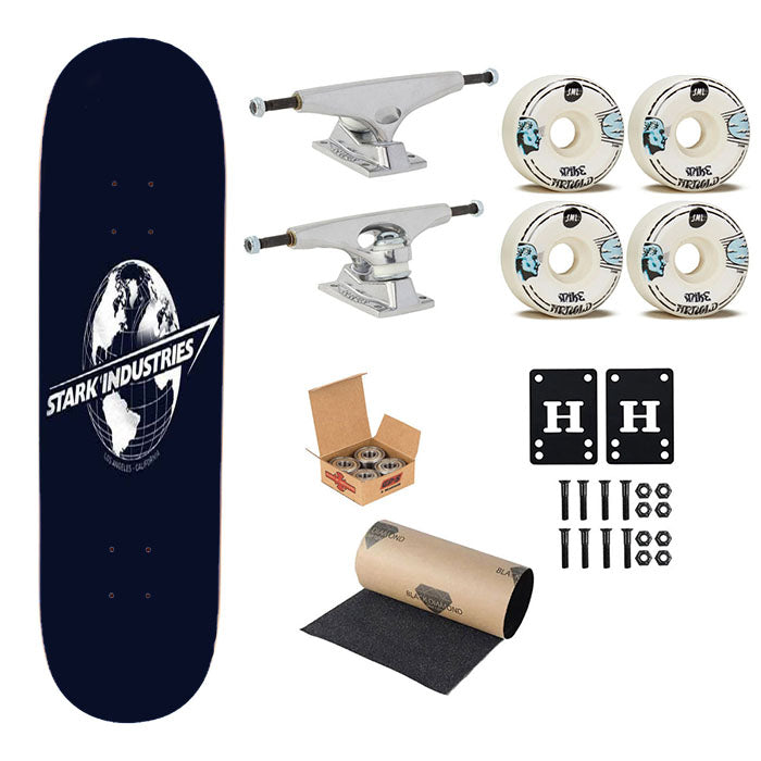 Stark Industries Skateboard Complete Board 8.0" X 31.75"
