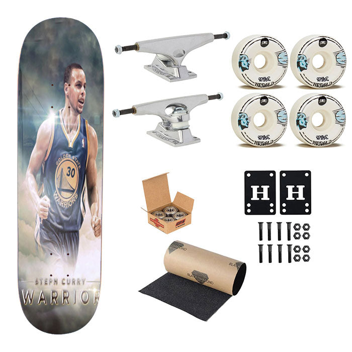 Steph Curry Golden State Warriors Skateboard Complete Board 8.0" X 31.75"