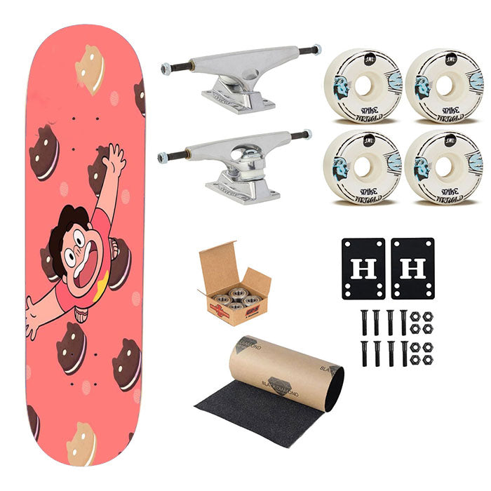 Steven Universe Cookie Cat Skateboard Complete Board 8.0" X 31.75"