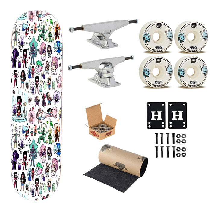 Steven Universe Pattern Wallpaper Skateboard Complete Board 8.0" X 31.75"