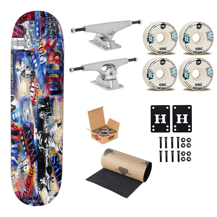 Story Of Chicago Cubs Skateboard Complete Board 8.0" X 31.75"