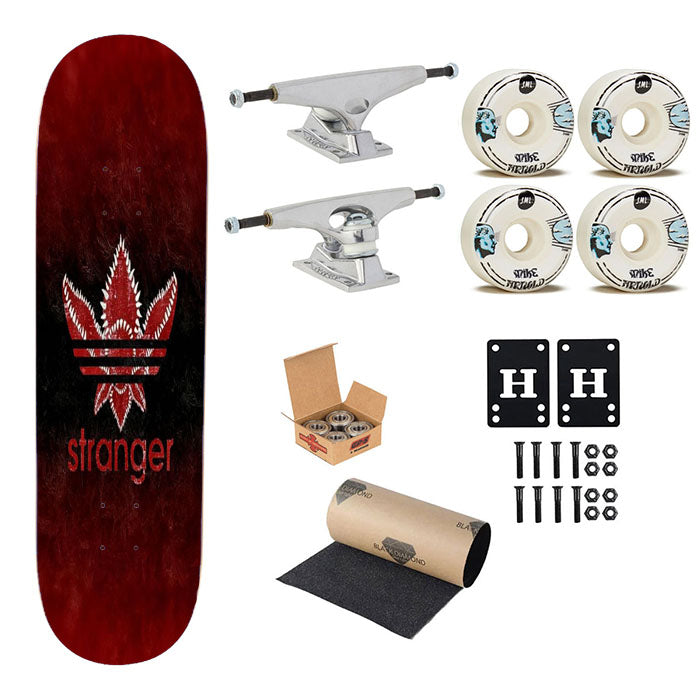 Stranger Things Red Skateboard Complete Board 8.0" X 31.75"