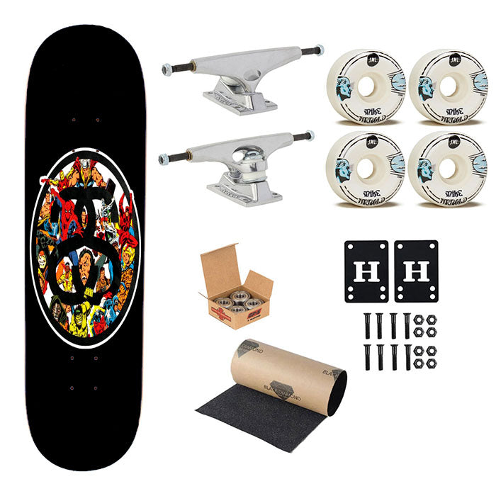 Stussy Marvel Jorge Oswaldo Skateboard Complete Board 8.0" X 31.75"