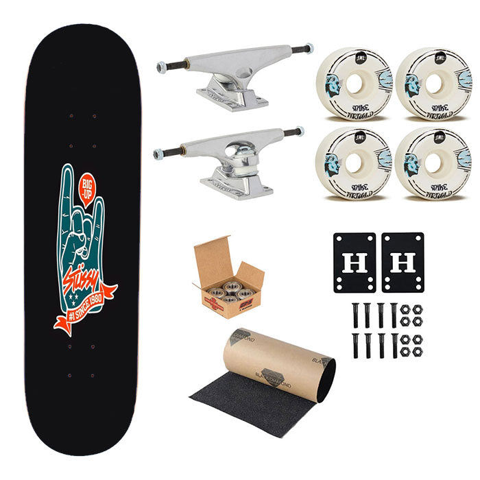 Stussy Wallpaper Icons Skateboard Complete Board 8.0" X 31.75"