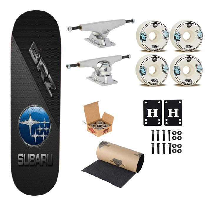 Subaru Brz Leather Textu Skateboard Complete Board 8.0" X 31.75"