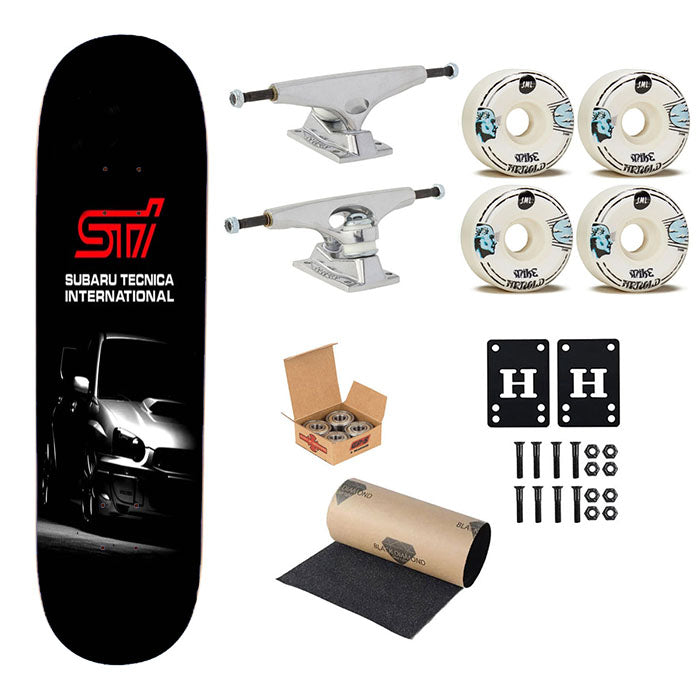 Subaru Sti Skateboard Complete Board 8.0" X 31.75"