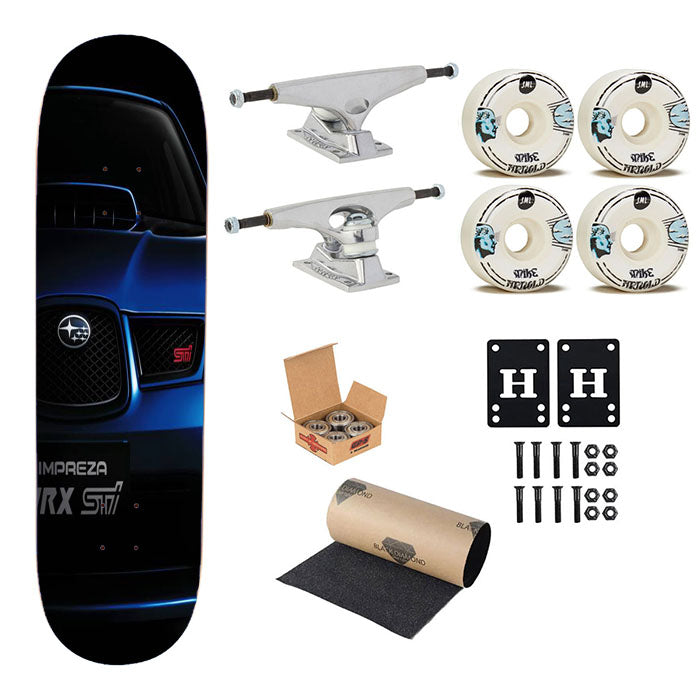 Subaru Wrx Sti Skateboard Complete Board 8.0" X 31.75"