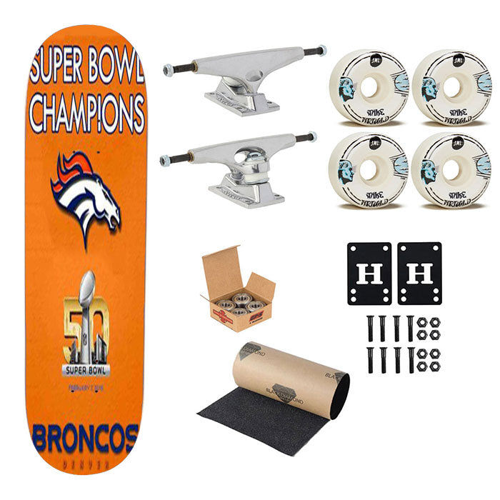 Super Bowl 50 Denver Broncos Skateboard Complete Board 8.0" X 31.75"