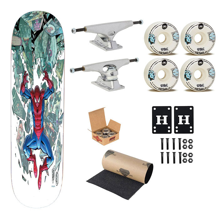 Superior Spiderman Skateboard Complete Board 8.0" X 31.75"