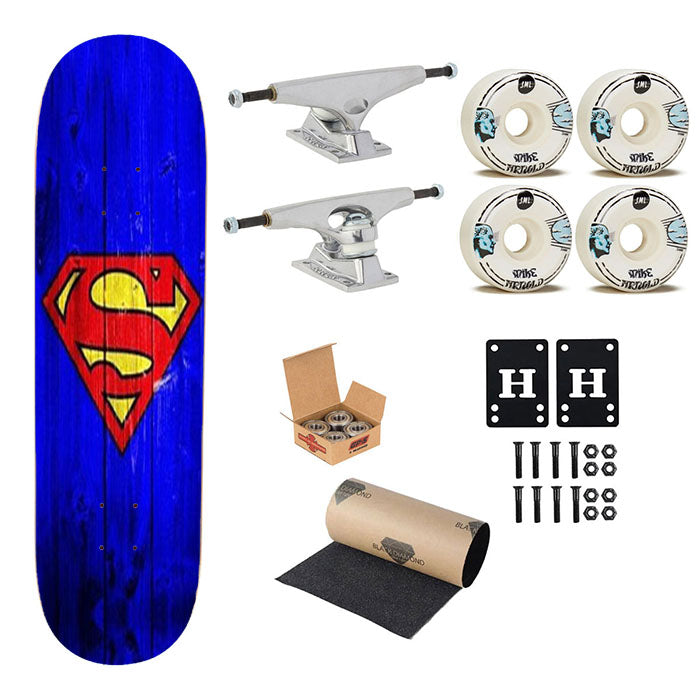 Superman Skateboard Complete Board 8.0" X 31.75"