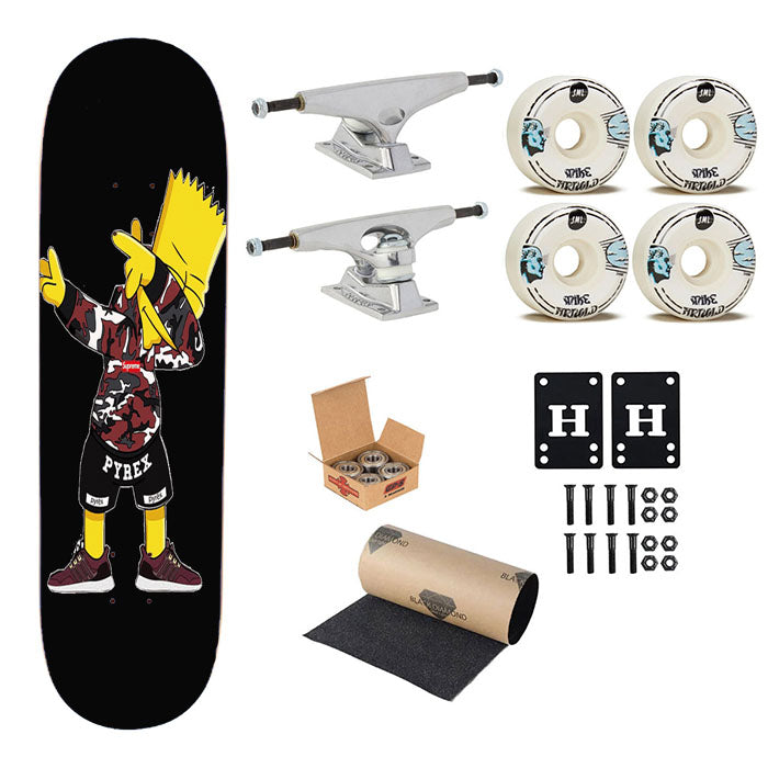 Supreme Bape Blue Skateboard Complete Board 8.0" X 31.75"
