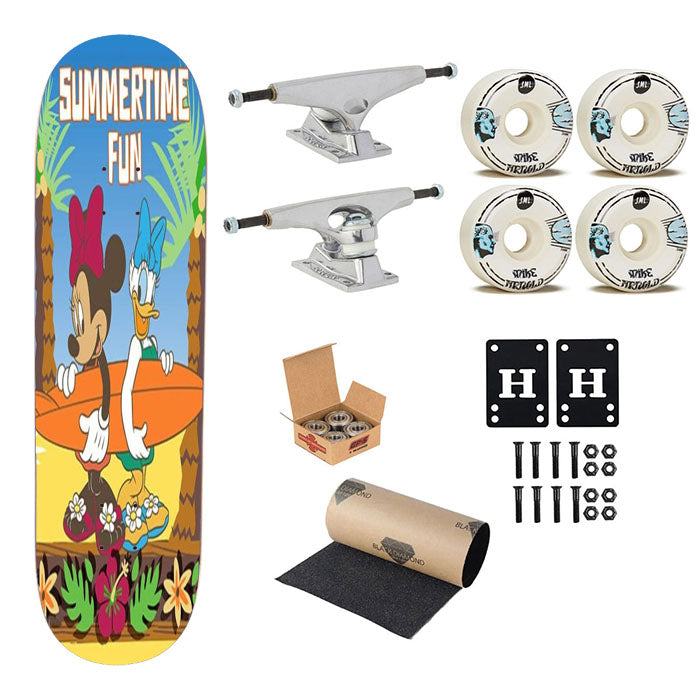 Surfergirls Minnie And Daisy Skateboard Complete Board 8.0" X 31.75"