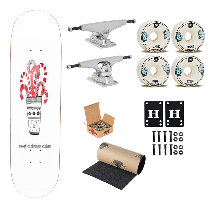 Sweet Christmas Wishes Skateboard Complete Board 8.0" X 31.75"