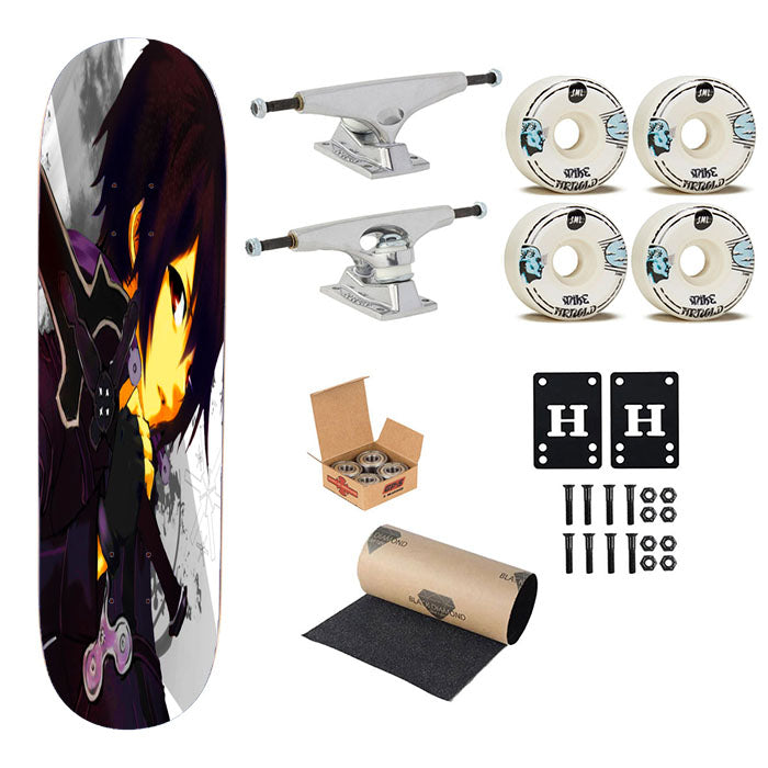 Sword Art Online Kirito Skateboard Complete Board 8.0" X 31.75"