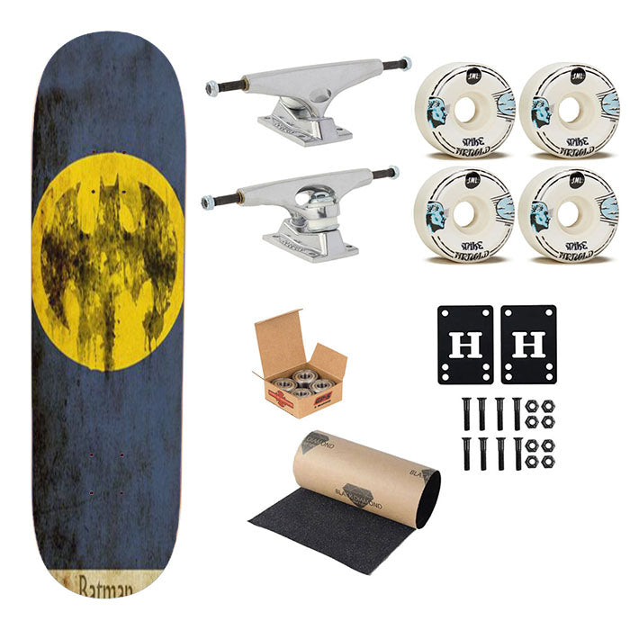 Symbol Batman Skateboard Complete Board 8.0" X 31.75"
