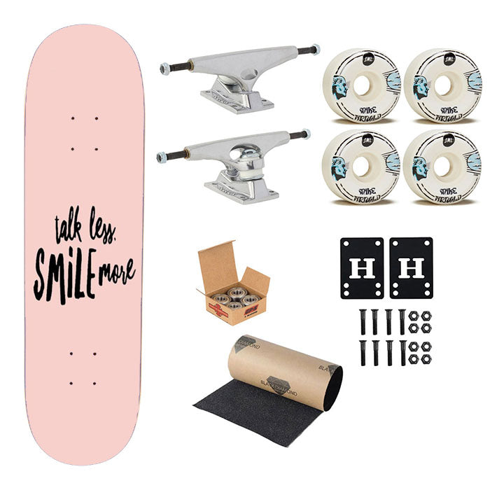 Talk Less Smile More Alexander Hamilton Gift Musical Broadway Skateboard Complete Board 8.0" X 31.75"