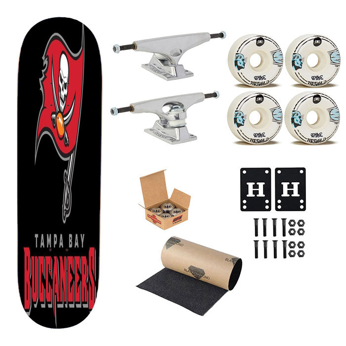 Tampa Bay Buccaneers Bucs Skateboard Complete Board 8.0" X 31.75"