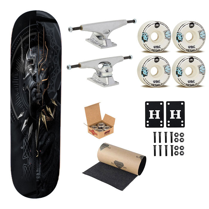 Tchalla Vs Njadaka Black Panther Skateboard Complete Board 8.0" X 31.75"