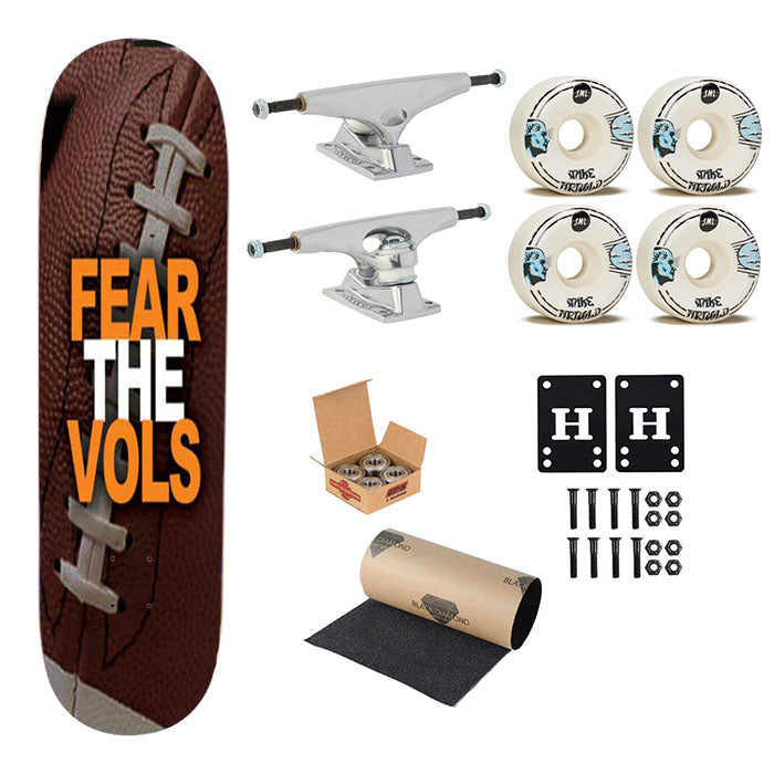 Tennessee Vols Fear Skateboard Complete Board 8.0" X 31.75"