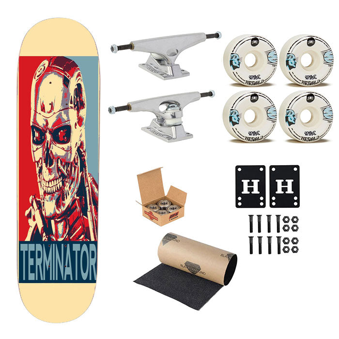 Terminator Obey Style Skateboard Complete Board 8.0" X 31.75"
