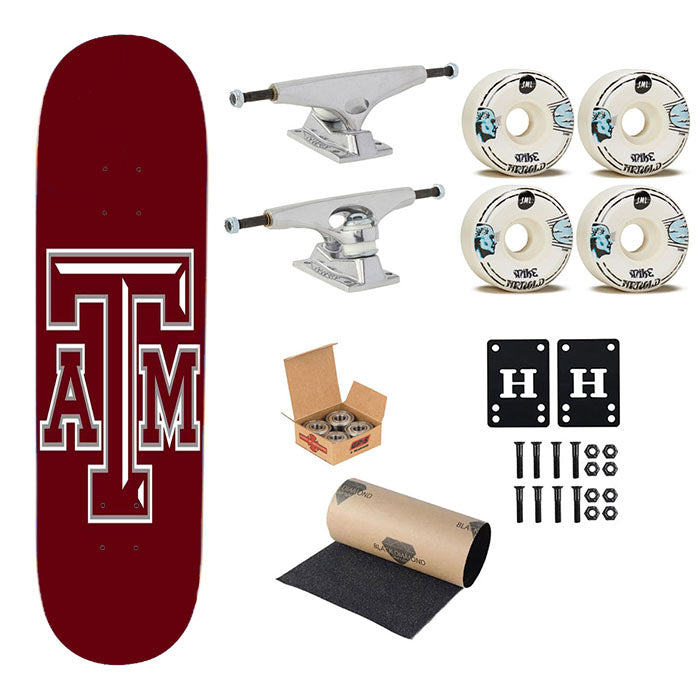 Texas A&M Rz 2 Skateboard Complete Board 8.0" X 31.75"