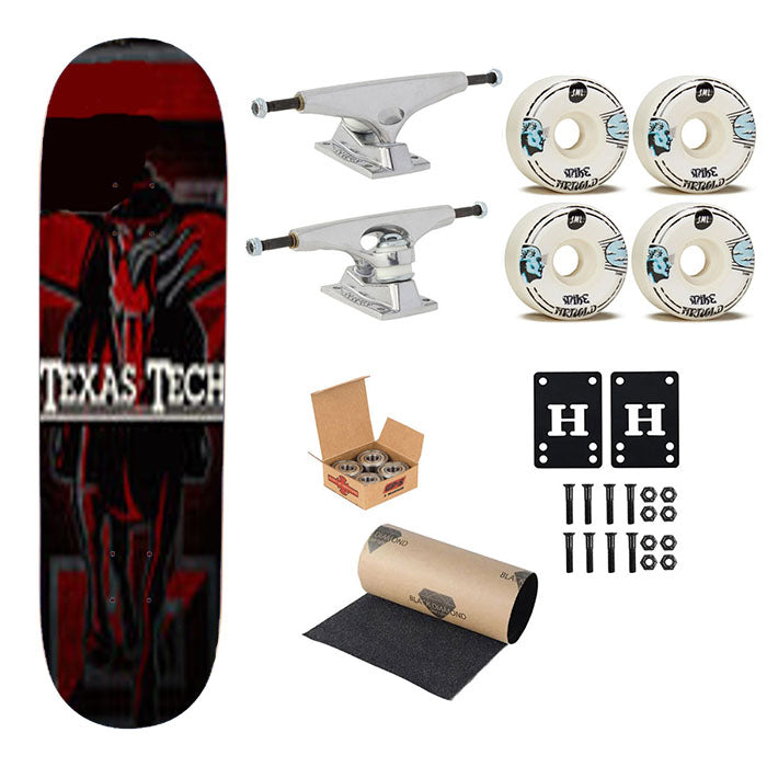 Texas Tech Skateboard Complete Board 8.0" X 31.75"
