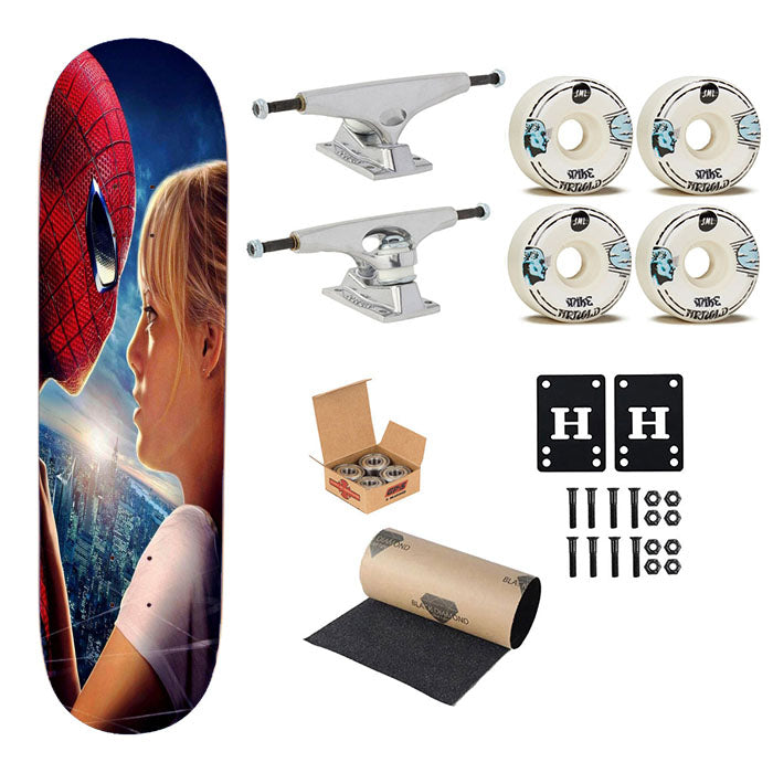 The Amazing Spider Man Skateboard Complete Board 8.0" X 31.75"