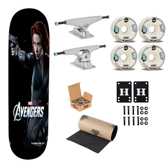 The Avengers - Black Widow Skateboard Complete Board 8.0" X 31.75"