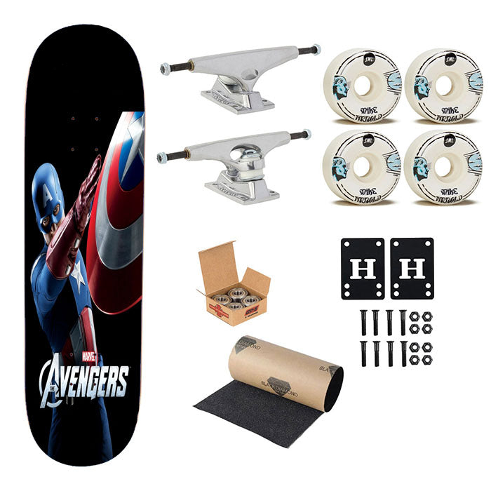 The Avengers - Captain America Skateboard Complete Board 8.0" X 31.75"