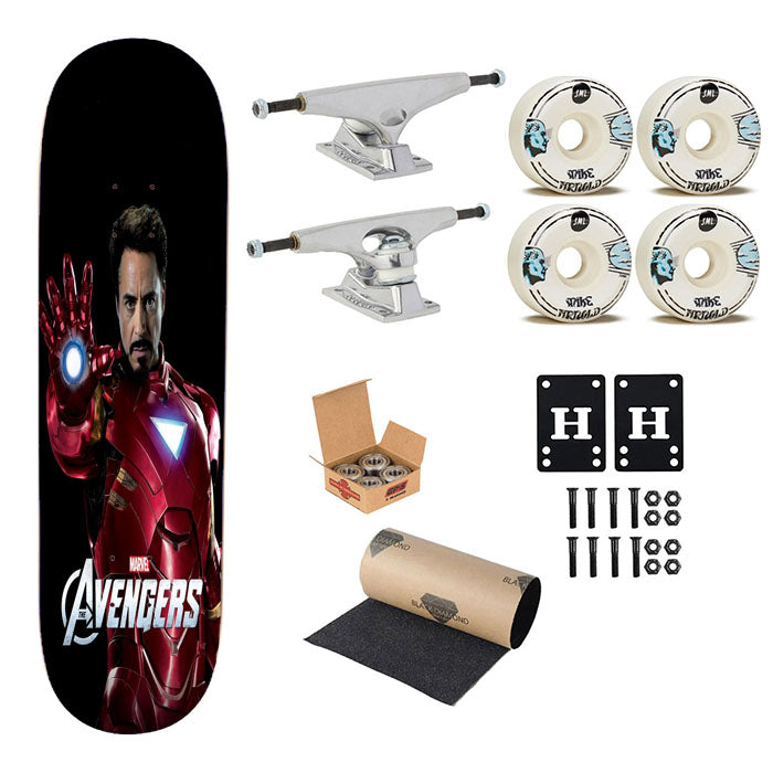 The Avengers - Iron Man Skateboard Complete Board 8.0" X 31.75"