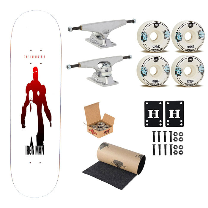 The Avengers - Iron Man Poster Skateboard Complete Board 8.0" X 31.75"