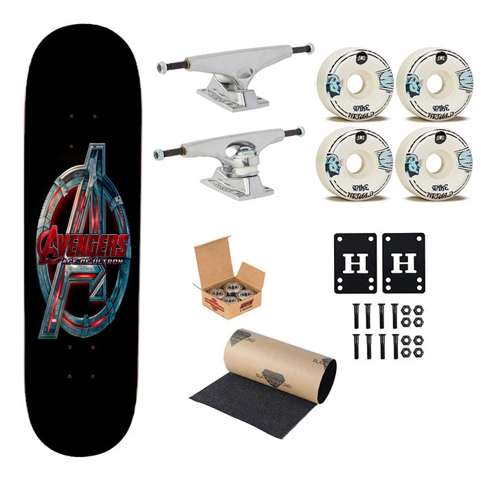 The Avengers Age Of Ultron Skateboard Complete Board 8.0" X 31.75"