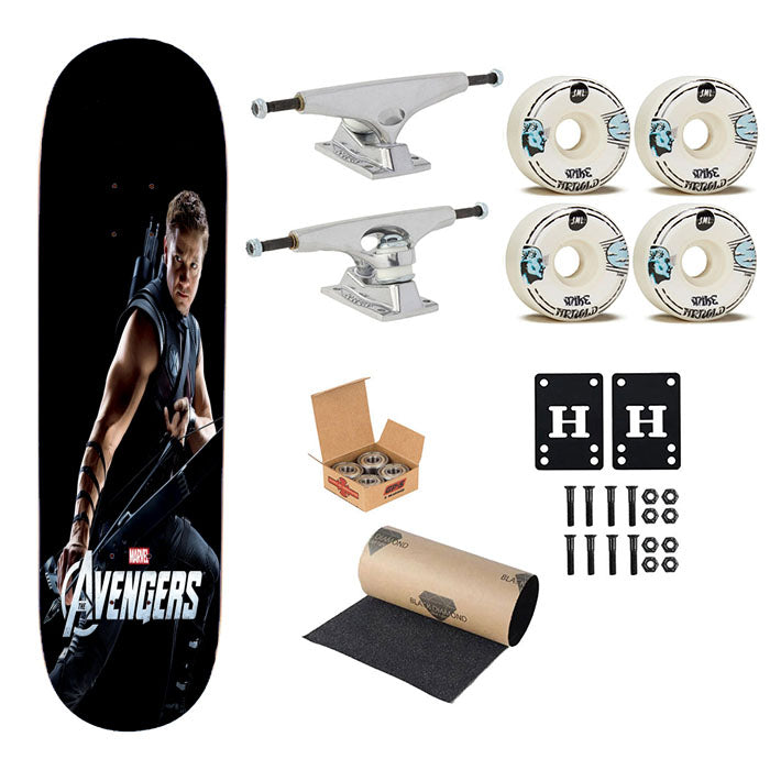 The Avengers Hawkeye Skateboard Complete Board 8.0" X 31.75"