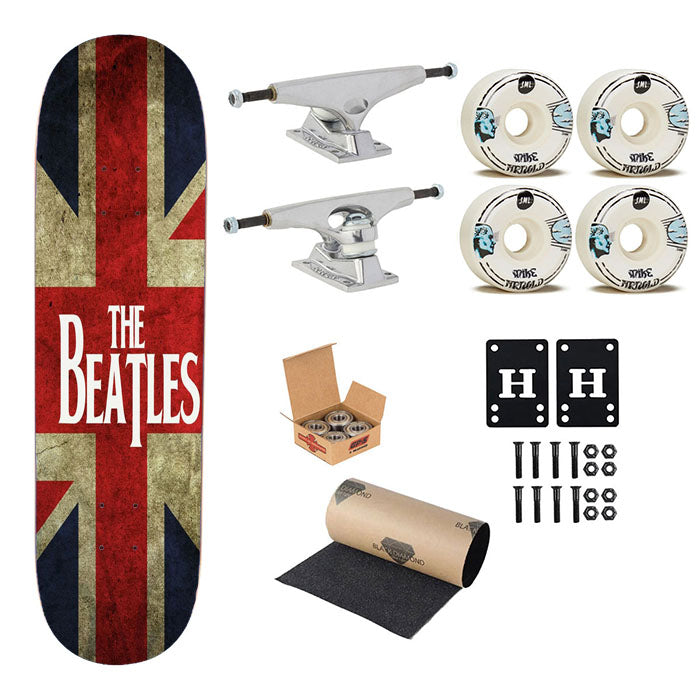The Beatles Iphone Wallpaper Skateboard Complete Board 8.0" X 31.75"