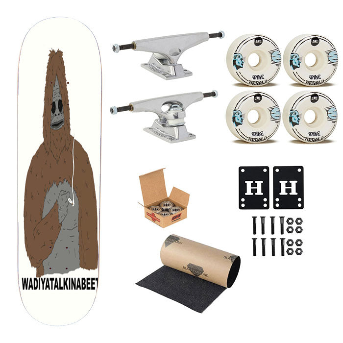The Big Lez Show Sassy The Sasquatch Skateboard Complete Board 8.0" X 31.75"