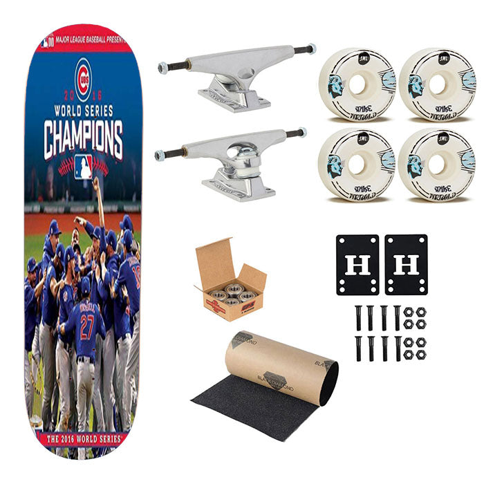The Chicago Cubs Champions Skateboard Complete Board 8.0" X 31.75"