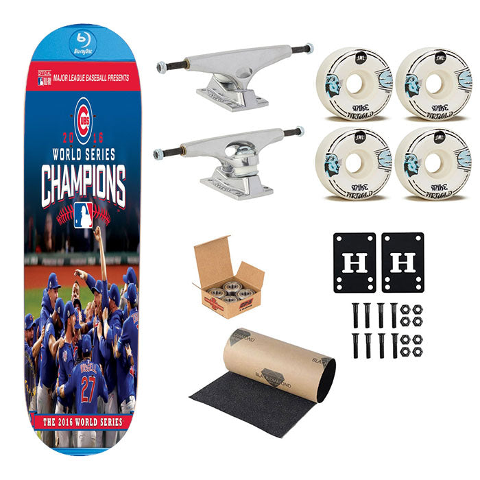 The Chicago Cubs Champions 2 Skateboard Complete Board 8.0" X 31.75"
