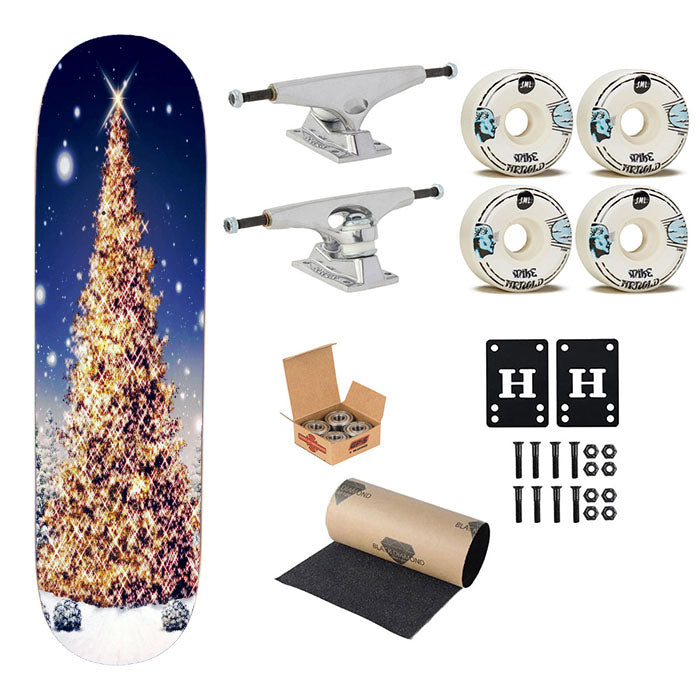 The Christmas Tree 4 Skateboard Complete Board 8.0" X 31.75"