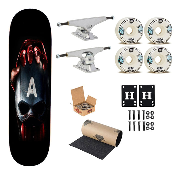 The End Of Captain America Skateboard Complete Board 8.0" X 31.75"