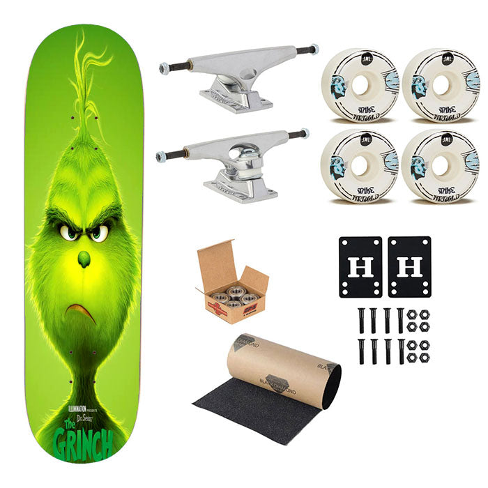 The Grinch Poster Skateboard Complete Board 8.0" X 31.75"