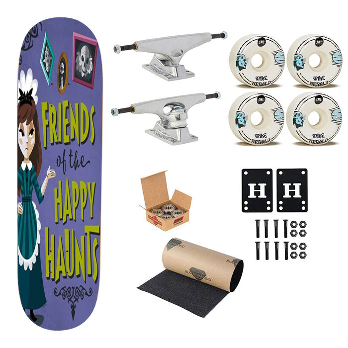 The Haunted Mansion Friends Of The Happy Haunts Skateboard Complete Board 8.0" X 31.75"