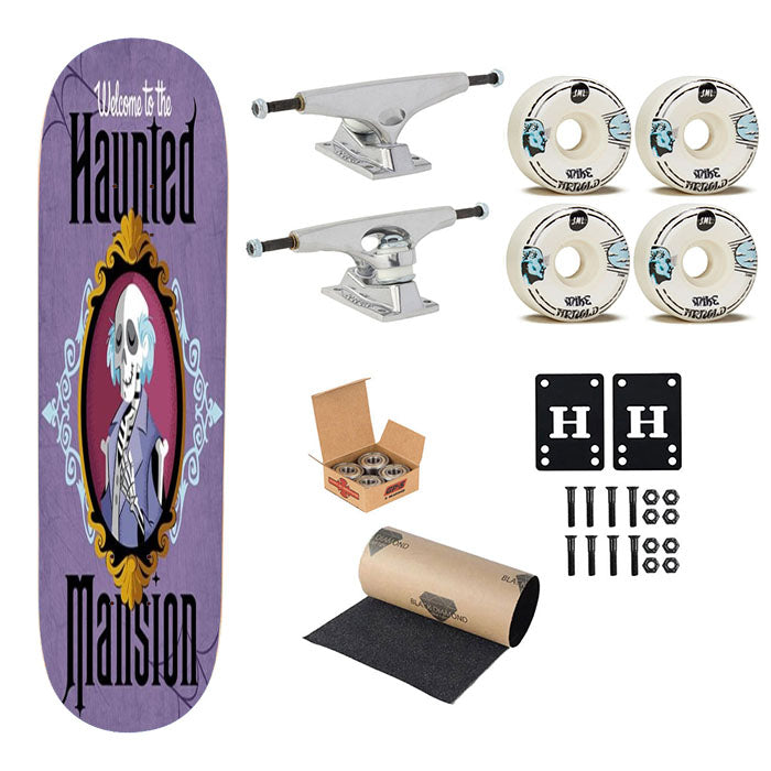 The Haunted Mansion Welcome To The Haunted Mansion Skateboard Complete Board 8.0" X 31.75"