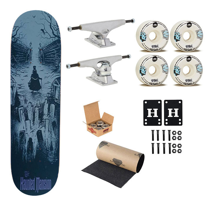 The Haunted Mansion Wizard Skateboard Complete Board 8.0" X 31.75"