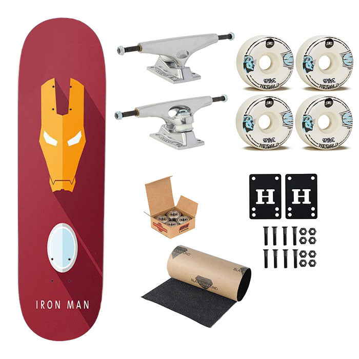 The Iron Man Skateboard Complete Board 8.0" X 31.75"