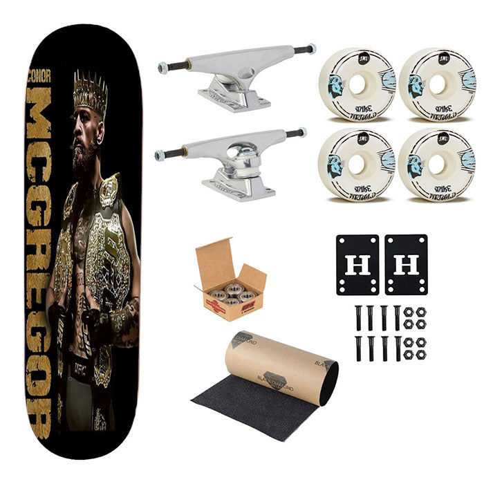 The King Mcgregor Champion Wallpaper Skateboard Complete Board 8.0" X 31.75"