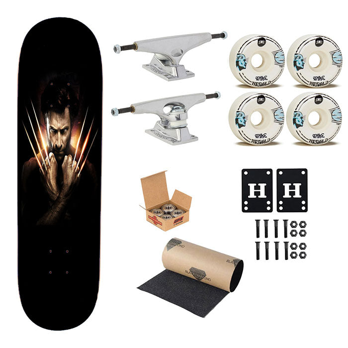 The Legend Wolverine Logan Skateboard Complete Board 8.0" X 31.75"