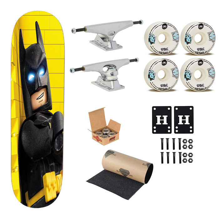 The Lego Batman Movie Batman Skateboard Complete Board 8.0" X 31.75"
