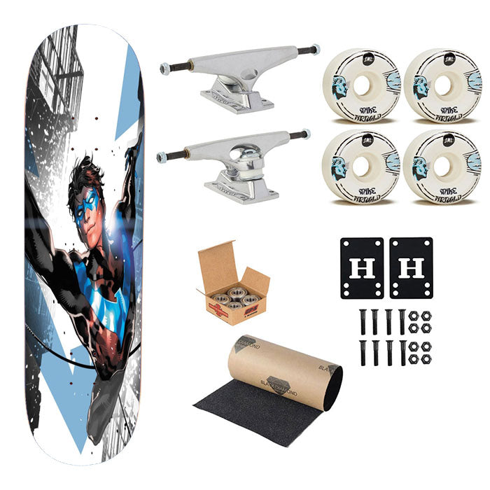 The Nightwing Titans Batman Robin Skateboard Complete Board 8.0" X 31.75"